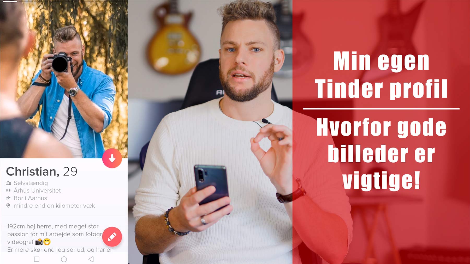 Hvordan ser min egen Tinder profil ud. Dating coach, selvtillids coach, selvværds coach og tinder billeder og coach forløb